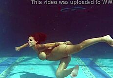 What If Juicy Canadian Milf Heidi Dives Underwater for Secret Pool Pleasures?