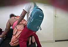 i bend over this milf student for deep doggy creampie