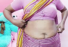 Stepmom ravages stepson with dirty Telugu talk during intense bedroom hardcore fuck