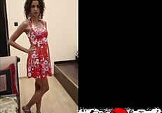 Curly Brunette Begs Big Cock Stranger to Pound Her Rough in Hotel