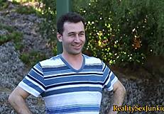 Real wam babe takes messy facial finish