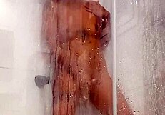 OMG, Doesn't This Hot Teen Look Irresistible Dildoing in the Steamy Shower?!