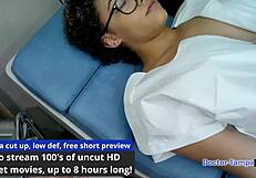 dr tampa gives rebel wyatt a relaxed gyno exam spreading shaved pussy with vibrator