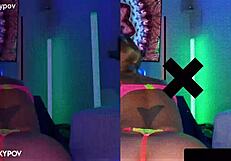 Curvy blonde Kat Kyle celebrates birthday with deep anal creampie pounding