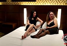 what started as betrayal ends in latina's deepthroat reconciliation with curvy femdom slap