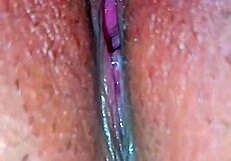 Husband Teases Wife's Juicy Pussy Up Close