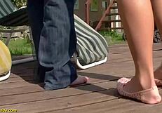 73-year-old german granny rough anal fucked bent over big ass