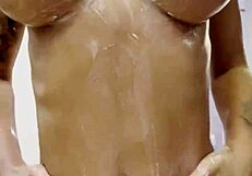 Monika Fox Poses Naked Smearing Cream On Body And Butt