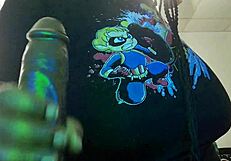 my boyfriend tee shares his curvy bbw with huge natural tits and friend