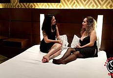 what started as betrayal ends in latina's deepthroat reconciliation with curvy femdom slap