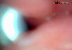 whoa endoscope catches that huge cock pulsing cum deep inside her sloppy hole up close