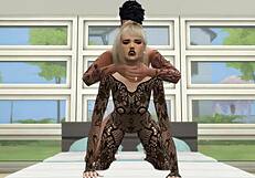 sims 4 babe in lingerie gets bent over for hardcore doggystyle pounding