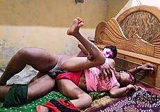 i fuck my indian wife's dripping wet pussy hard doggystyle on ranch wedding bed with desi monster cock