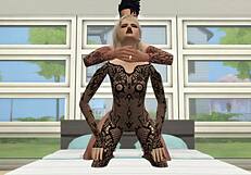 sims 4 babe in lingerie gets bent over for hardcore doggystyle pounding