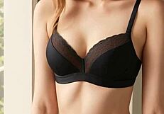 Girls Flaunt Flowery Lingerie Panties Barefoot