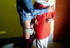 schoolgirl fucks security guard for exam paper quickie