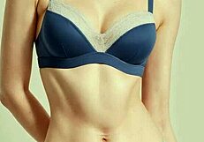 Girls Flaunt Flowery Lingerie Panties Barefoot