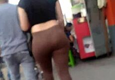 Peruvian big ass babe shakes cheeks in tight ceres outfit