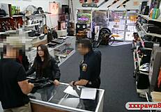 couple sneaky bitches caught stealing get punished hard blowjob pov garage spy cam