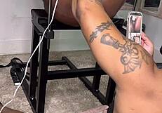 I can't stop licking this phat ebony pussy it's too juicy for me