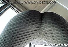 My thick brazilian ass in yoga leggings smothers your face for kinky worship pov