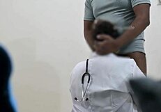 Doctor stares shocked at patient's tiny 18+ cock in hospital exam