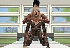 sims 4 babe in lingerie gets bent over for hardcore doggystyle pounding