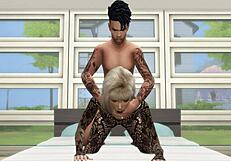 sims 4 babe in lingerie gets bent over for hardcore doggystyle pounding