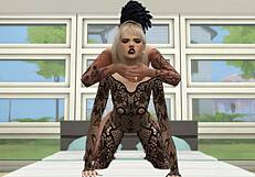 sims 4 babe in lingerie gets bent over for hardcore doggystyle pounding