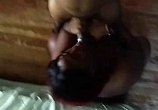 Sexy Ebony BBW Deepthroats Chocolate Monster Cock Close Up Sucking