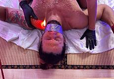 aww, this cute guy slave is finally getting his punishment 😏