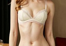 Girls Flaunt Flowery Lingerie Panties Barefoot