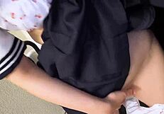 innocent shaved japanese schoolgirl with big tits feels forbidden pleasure first time