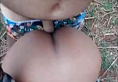 Pequeena caipira's big brazilian ass fucked hardcore anal by black cock in old boot canavial? 