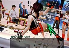 stepsister's yoga pants ripped for skinny big ass doggy pounding and tight pussy stretch