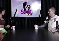 ator brocha sem pauzão em ménage masculino? gangbang reverso com alemã sheer red lingerie bdsm!