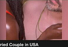 Who's ready for this horny black model gagged and handcuffed riding glass dildo?