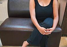 hot busty riya bares natural big tits in steamy audition sex trial