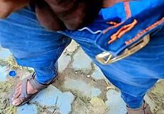 hey wanna see her naked walking flashing clit outdoors beach garden public?