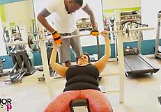 Sofia Lures Rome for Hard Gym Fuck and Ass Cumshot