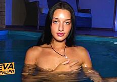 Eva Tender Craves Pool Swim But Ends Up In Hard Rough Sex!