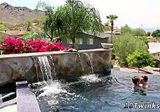 Nico takes huge cock DEEP in raw gay home fuck!