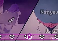 Furry dude takes old man's ball kicks in epic cuckold session