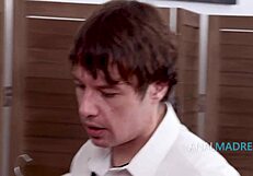 hey milf no panties stepson rams your ass hard in dressing room now