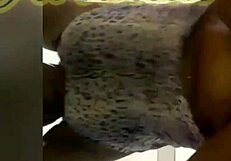 i pound that black bbw's huge ass standing in the bathroom