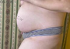 oops, bbw wife’s belly swells from secret breeding fuck