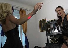 sexy lingerie haul turns lesbian striptease party leather dress pussy lips oops! 🔥👗💋