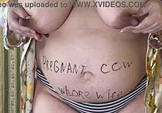 oops, bbw wife’s belly swells from secret breeding fuck