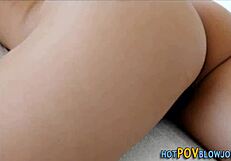 asian lingerie slut's pov blowbang ends in thick bukkake facial flood