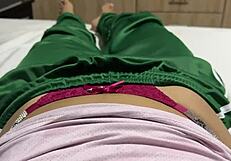 after classes in her gym uniform she fingers her big juicy pussy lips till she squirts